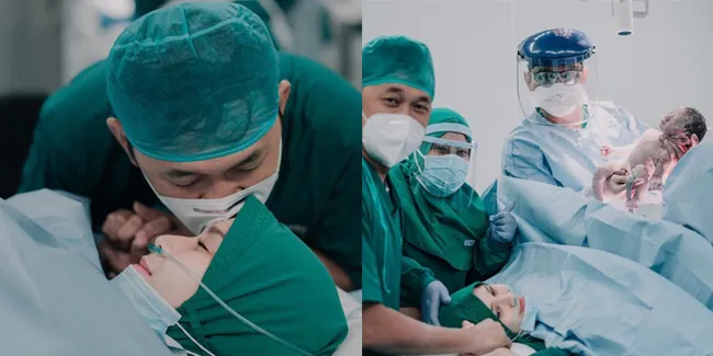 8 Momen Haru Persalinan Anak Kelima Zaskia Adya Mecca, Ditemani Suami - Lahirkan Bayi Laki-Laki Tampan