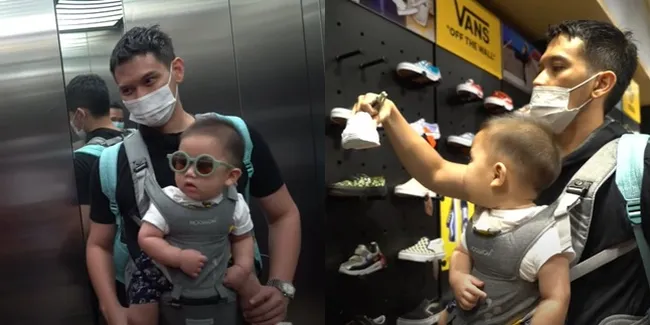 8 Momen Rezky Aditya Quality Time Bareng Athar, Pergi Berdua Tanpa Citra Kirana - Belanja Borong Baju