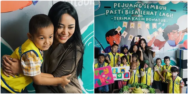 8 Momen Ultah Ke-27 Rachel Vennya yang Sangat Berkesan, Bagi-Bagi Hampers Kepada Anak-anak di Rumah Singgah