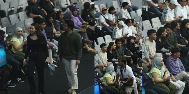 8 Potret Aaliyah Massaid dan Thariq Halilintar Nonton Sport Party: Clash of Celebrity, Makin Lengket