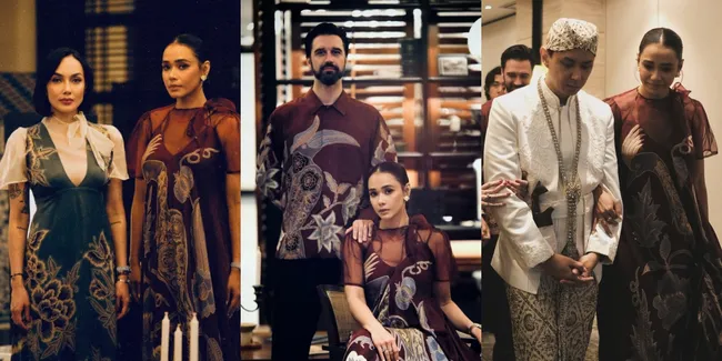 8 Potret Adinia Wirasti di Pernikahan Wisnu Hardana, Cantik Menawan - Tampil Serasi Bersama Suami Bule