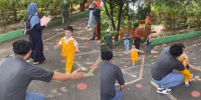 8 Potret Ammar Zoni Bebas dari Penjara, Langsung Jemput Air Rumi di Sekolah - Irish Bella Tak Tampak