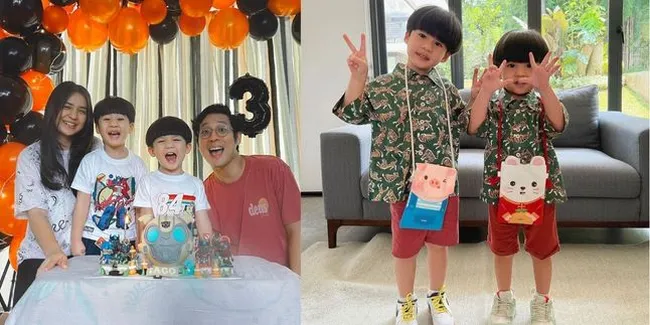  8 Potret Anak-Anak Putri Titian dan Junior Liem yang Makin Besar dan Ganteng Abis