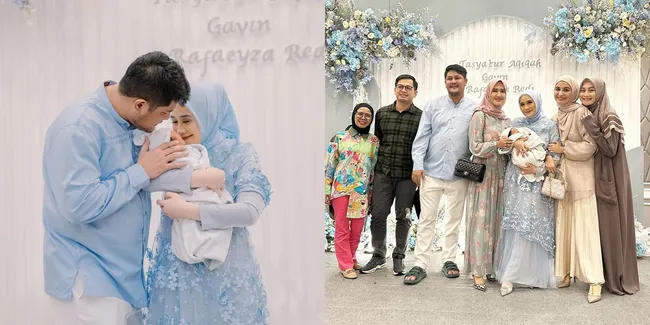 8 Potret Artis Hadiri Aqiqah Anak Ryana Dea yang Digelar Meriah, Ada Titi Kamal Tampil Serba Pink - Alyssa Soebandono Datang Sekeluarga