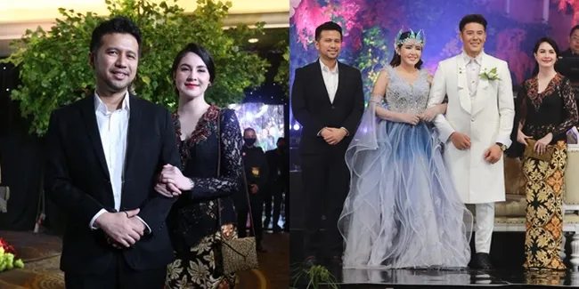 8 Potret Arumi Bachsin dan Emil Dardak di Resepsi Pernikahan Via Vallen, Tak Kalah Mesra dari Pasangan Mempelai