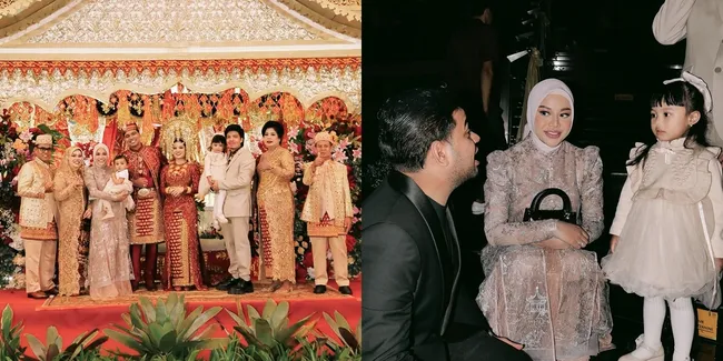 8 Potret Aurel Hermansyah Sekeluarga di Resepsi Pernikahan Frans Faisal, Cantik Kenakan Gaun Bernuansa Kalem - Ameena Kembali Mencuri Perhatian