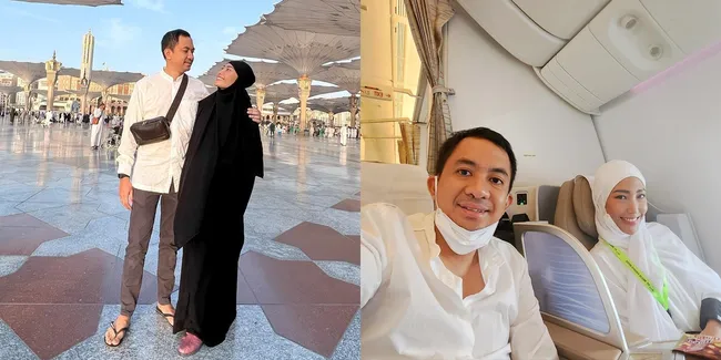 8 Potret Ayu Dewi dan Regi Datau Jalani Ibadah Umrah Berdua, Tetap Mesra di Tengah Isu Perselingkuhan