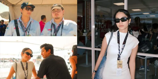 8 Potret Azizah Salsha Saat Nonton MotoGP 2023 di Mandalika, Pose Bareng Cowok Lain Jadi Sorotan!