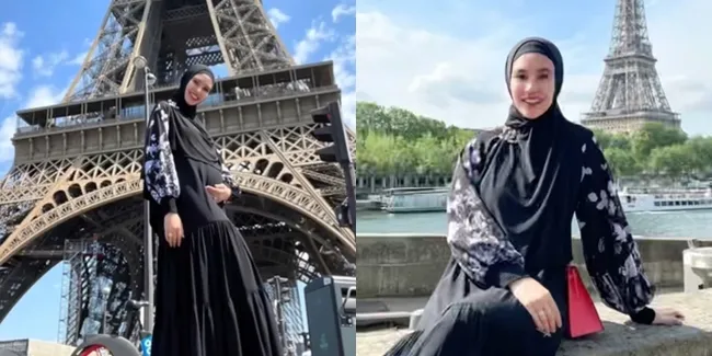 8 Potret Babymoon Kartika Putri di Prancis Bersama Sang Suami, Nonton Klub Bareng - Lengket Terus Sama yang Tersayang