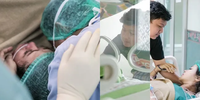 8 Potret Bella Bonita Melahirkan Anak Pertama di Surabaya, Ditemani Denny Caknan - Bayi Masih Harus Pakai Selang