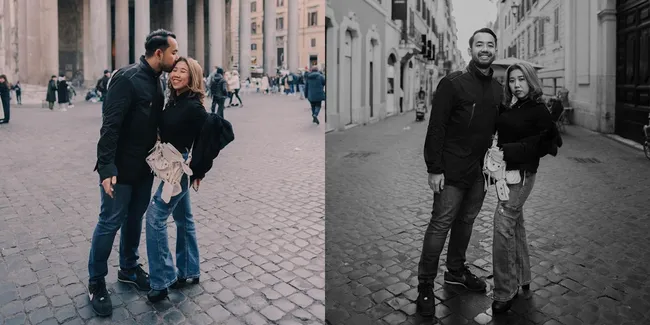 8 Potret Bulan Madu Kiky Saputri dan Khairi di Italia, Netizen Wanti-Wanti Jangan Terlalu Umbar Kemesraan
