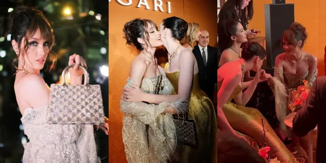 8 Potret Cinta Laura Hadiri Acara Bvlgari, Bestie Banget dengan Anne Hathaway - Tangan Dicium Hingga Cipika-Cipiki