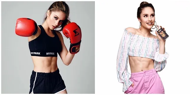 8 Potret Cinta Laura Pamer Perut Six Pack, Bikin Cewek Lain Iri!