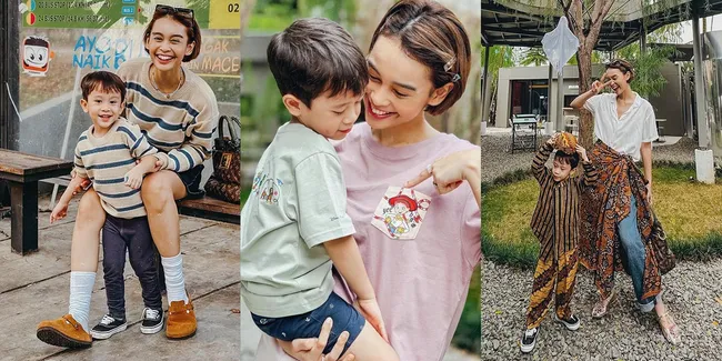 8 Potret Conchita Caroline Bareng Sang Putra Yang Bak Adik dan Kakak, Kerap Pakai Baju Kembaran Bikin Netizen Gemas 