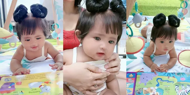 8 Potret Dek Cunda Belajar Bareng Bella Bonita, Rambut Cepolnya Bikin Gemas