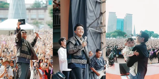 8 Potret Denny Caknan Konser di Taiwan, Pertama Kali Ajak Dek Cunda Manggung 