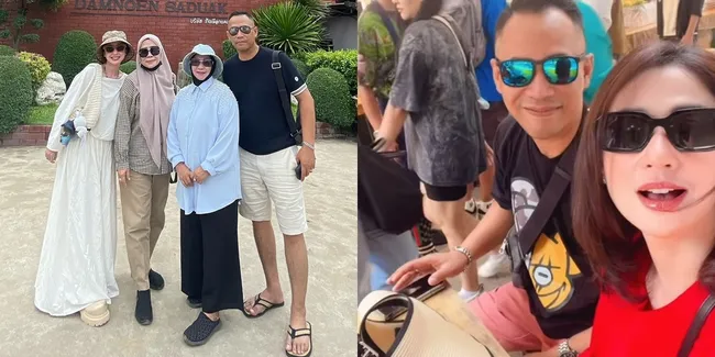 8 Potret Dewi Perssik Liburan ke Thailand Bareng Calon Suami, Anak & Ibunda Ikut Diboyong