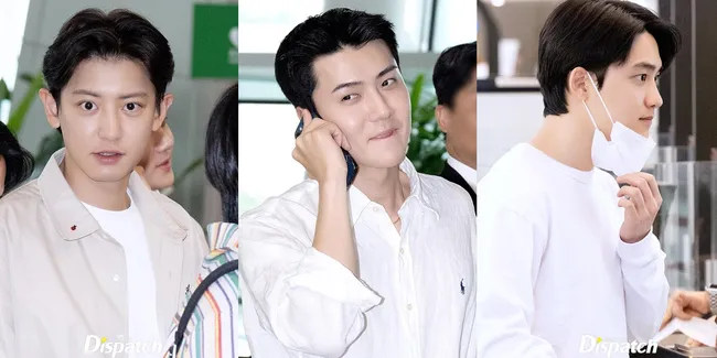 8 Potret EXO di Bandara di Tengah Tuntutan CBX Buat SM, Gayanya Disebut Kayak Siswa Mau Study Tour