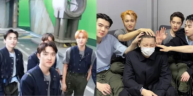 8 Potret EXO Pamer Lokasi Syuting MV Jelang Comeback, D.O. dan Xiumin Bikin Kangen