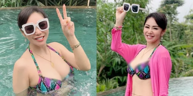 8 Potret Femmy Permatasari Pakai Bikini di Kolam Renang, Pamer Tubuh yang Tetap Hot di Usia 47 Tahun