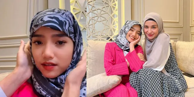 8 Potret Fuji Dipakaikan Hijab Oleh Shireen Sungkar, Penuh Canda Tawa