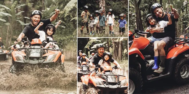 8 Potret Gading Marten Ajak Gempi Seru-Seruan Naik ATV di Bali, Netizen Minta Rujuk Sama Gisel