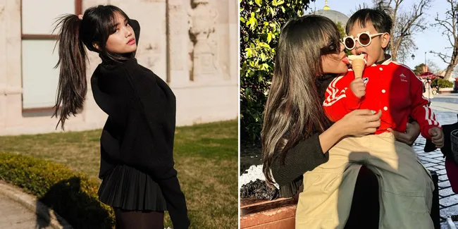 8 Potret Gaya Liburan Fuji di Turki, Tetap On Point Meski Sambil Momong Gala Sky