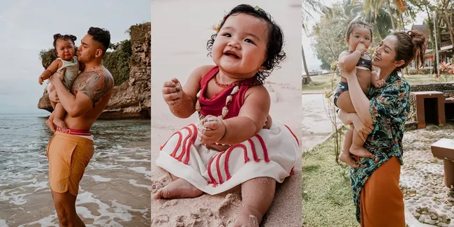 8 Potret Gemas Baby Xarena yang Sering Main di Pantai, Siti Badriah & Krisjiana Sampai Ingin Tinggal di Bali