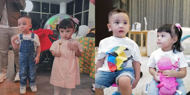 8 Potret Gemas Rayyanza dan Ameena Main Bareng, Keliatan Akrab Tapi Masih Malu-malu - Apung Dibikin Salting!