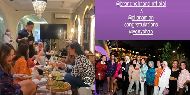 8 Potret Geng Cendol Hadiri Acara Olla Ramlan, Wulan Guritno Tampil Cantik Pamer Perut Rata