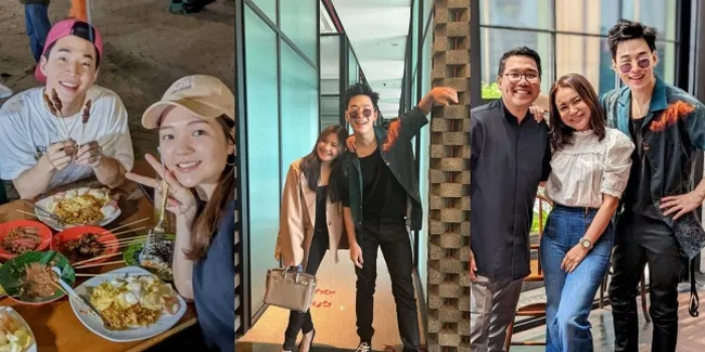 8 Potret Henry Lau Makin Melokal Selama di Indonesia, Lahap Makan Sate di Pinggir Jalan - 'Kencan Bergilir' dengan Rossa dan Prilly Latuconsina