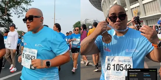 8 Potret Igor Saykoji Ikut Marathon Untuk Pertama Kalinya, Sukses Finish di Bawah Cut Off Time