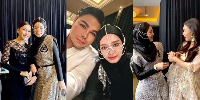 8 Potret Inara Rusli Ketemuan Sama Rekan Artis & Model, Aksesoris di Wajah Bikin Salfok