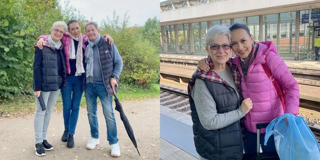 8 Potret Ira Wibowo Bertemu Ibu di Jerman Pasca Sang Ayah Wafat, Saling Berpelukan Erat Tanpa Bisa Berkata-Kata - Rasanya Tak Ingin Lepas