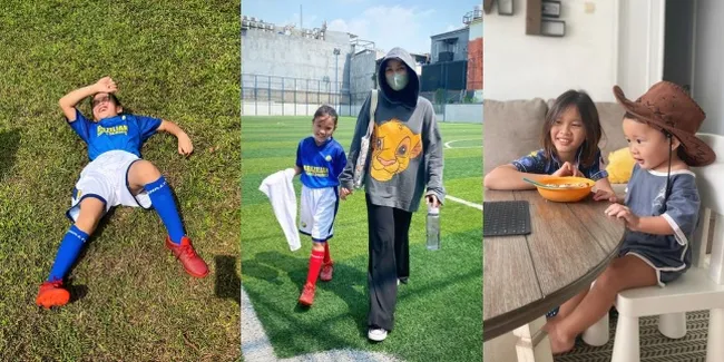 8 Potret Kala Madali Putri Zaskia Adya Mecca, si Tomboy yang Jago Main Bola - Sayang Banget Sama Adik-adiknya