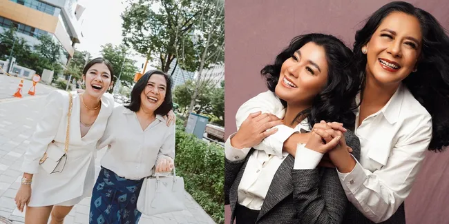 8 Potret Kebersamaan Naysilla Mirdad dengan Lydia Kandou, Anak dan Ibu Bak Bestie Abis - Main Film Bareng