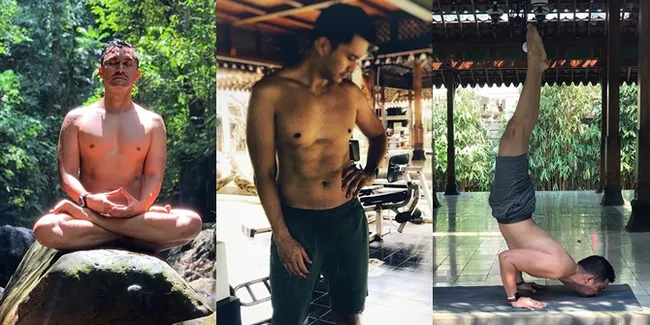 8 Potret Kece Anjasmara Lakukan Yoga Sambil Telanjang Dada, Punya Tubuh Kekar dan Atletis di Usia 45 Tahun!