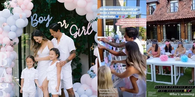 8 Potret Kemeriahan Acara Gender Reveal Party Jennifer Bachdim, Anak Ketiganya Cowok!