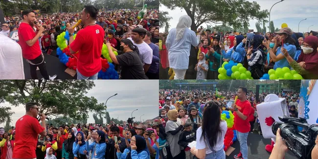 8 Potret Keseruan Penutup Rangkaian Bestie Indosiar, Ada Gunawan dan Selfi Yamma di Jakarta - Nia dan Reza Meriahkan Tangerang