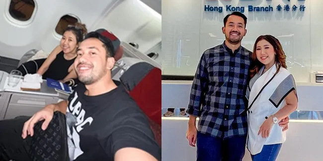 8 Potret Kiky Saputri dan Suami yang Bulan Madu Lagi ke Hongkong, Pamer Momen Ciuman di Pesawat