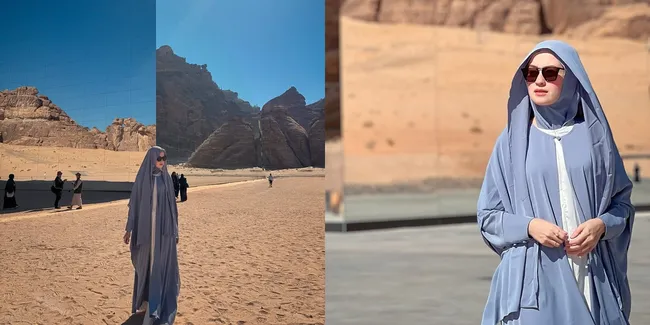 8 Potret Kimberly Ryder di Al Ula, bak Model Lagi Pemotretan