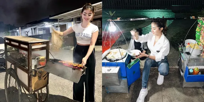 8 Potret Kocak Ghea Youbi yang Menghibur, Mulai Dari Jualan Cuanki Hingga Durian