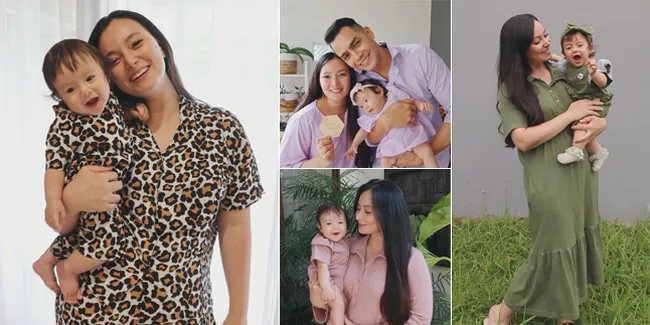 8 Potret Kompak Asmirandah dan Baby Chloe Saat Kembaran Baju, Nggemesin Banget!