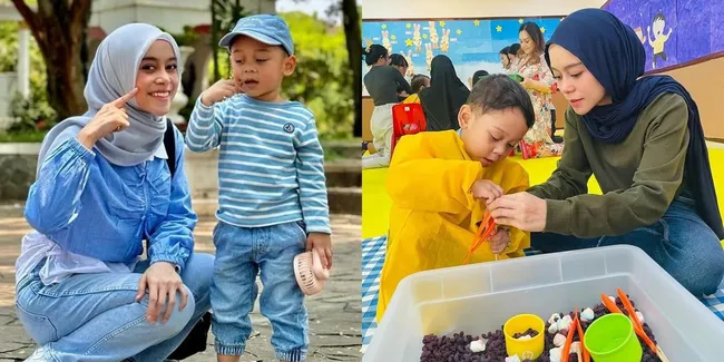 8 Potret Lesti Kejora Momong Levian, Mirip Kakak Main Sama Adiknya