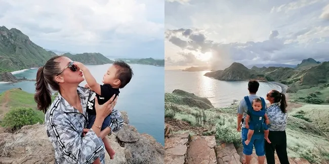 8 Potret Liburan Baim Wong dan Paula Verhoeven ke Labuan Bajo, Kunjungi Pulau Padar - Fotografernya Sempat Jatuh