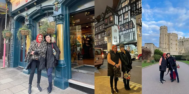 8 Potret Liburan Bestie Rieta Amilia dan Desiree ke Inggris, Duo Nenek Cantik yang Sama-sama Tajir Melintir