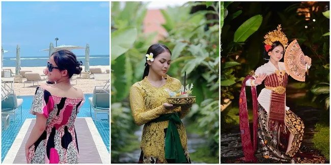 8 Potret Liburan Putri DA di Bali, Cantik Banget Pakai Baju Adat!