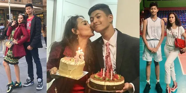8 Potret Marciano, Anak Bungsu Diah Permatasari yang Tinggi dan Jadi Pebasket