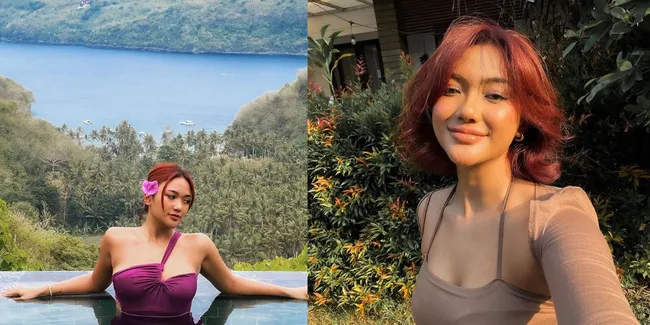 8 Potret Marion Jola Tampil Eksotis Pakai Bikini di Pinggir Kolam Renang