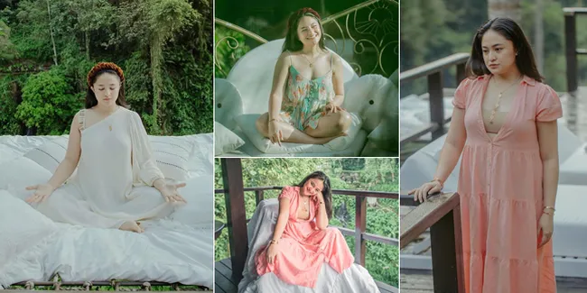 8 Potret Marshanda Jalani Photoshoot di Ubud, Suasananya Healing Banget - Tetap Cantik Meski Makin Berisi